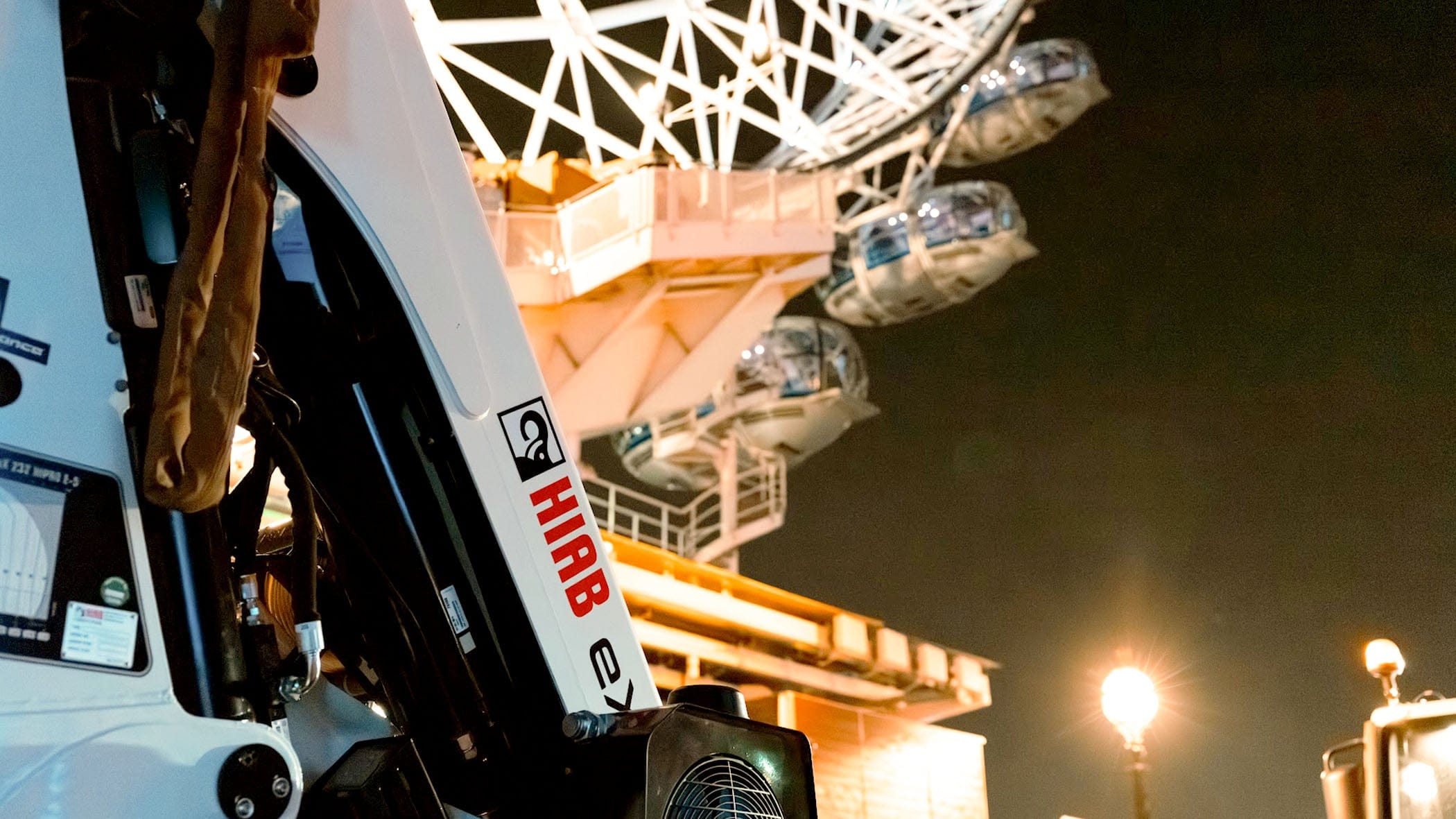 HIAB-nosturit asennettiin Lontoon ikoniseen London Eye -maailmanpyörään osana uudistusprojektia